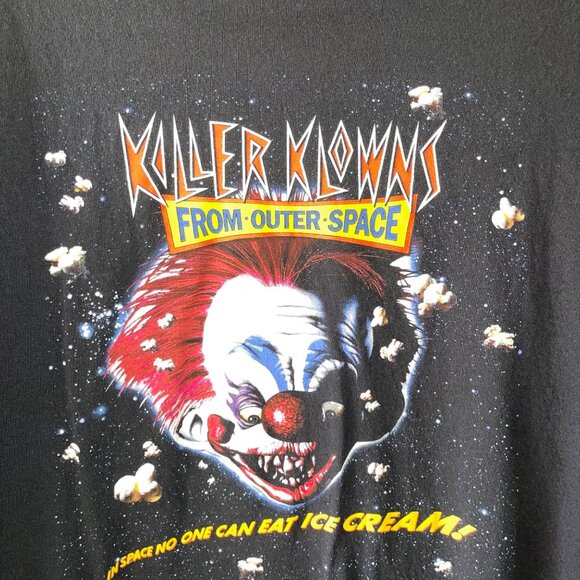 Killer Klowns Vintage Mens T-Shirt Size XL Black 2008 Crew Neck Pure Cotton Tee - Picture 2 of 10